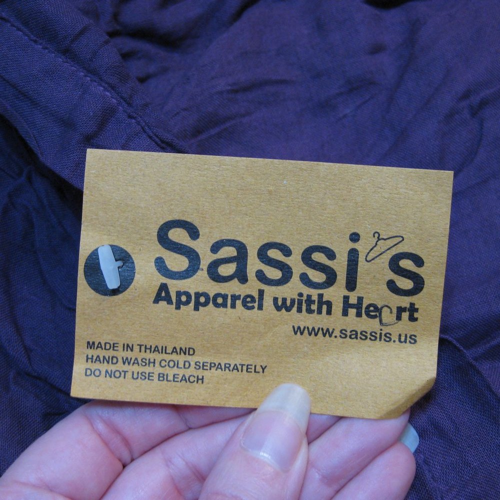NWT Sassi's purple peasant maxi skirt OS one size - Picture 8 of 8